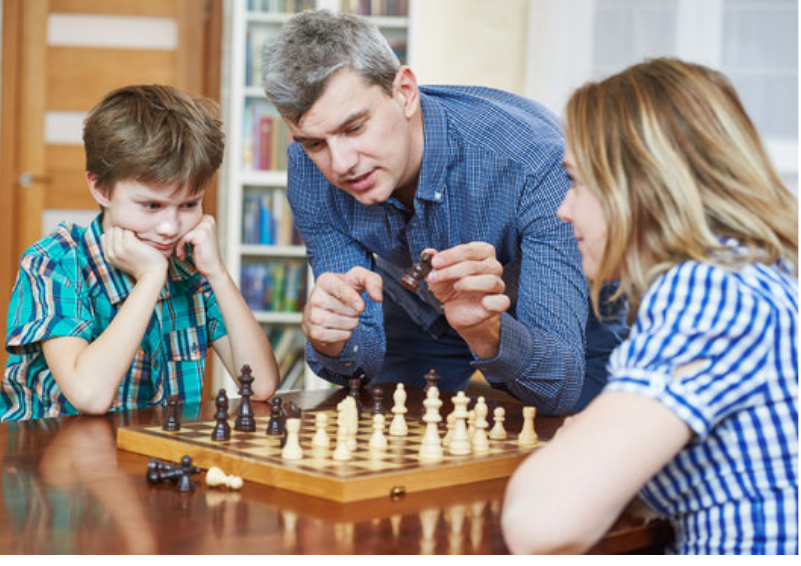 Chess Boards and Family Games