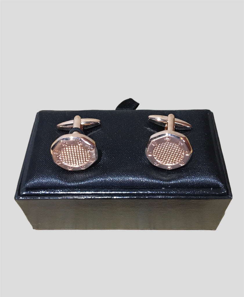 Rose Gold Cuff link With Matte Face