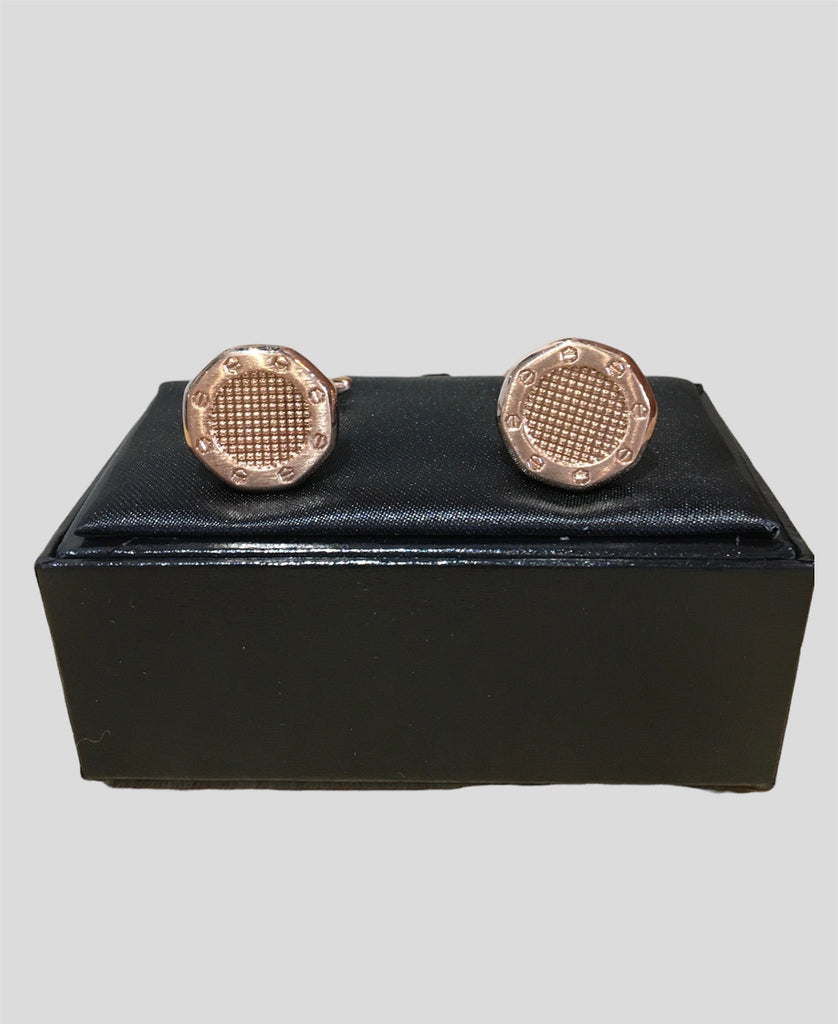 Rose Gold Cuff link With Matte Face