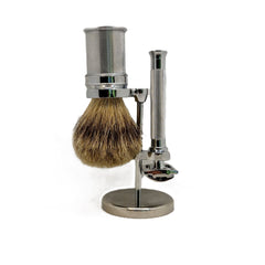 The Gentry | Knurled Chrome Traditional Safety Razor Set (3 Piece)