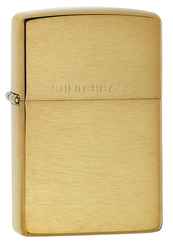 Zippo Lighter | Reg Brushed Finish Solid Brass