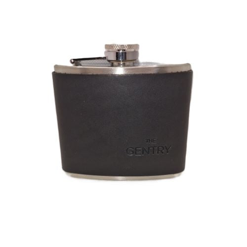 The Gentry |  Leather Wrapped Hip Flask