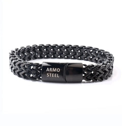 Armo | Black Square Link Chain Bracelet