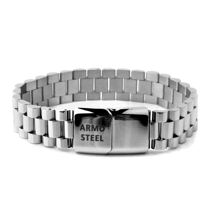 Armo |steel Flat Square Chain Bracelet - Bracelets