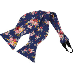 My Bro Tie | Blue Floral Self-Tie Bow Tie