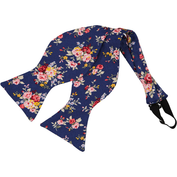 My Bro Tie | Blue Floral Self-Tie Bow Tie