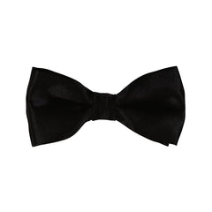 My Bro Tie | Black Double Bow Satin Bow Tie