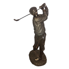 Bronze Golfer Figurine