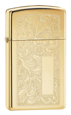 Zippo Lighter | Slim Brass Venetian