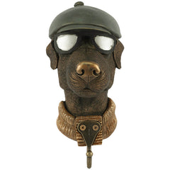 Dog with Glasses Wall Hook