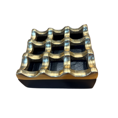 Doha Black and Brass Ashtray