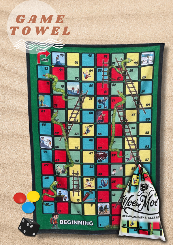 Snakes & Ladders Beach Towel Game