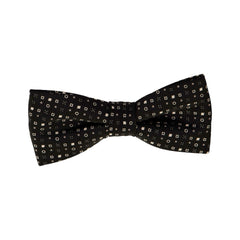 My Bro Tie | King Ludwig Black Patterned Bow Tie