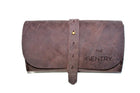 The Gentry | Roll Up Leather Organiser - With Pouch