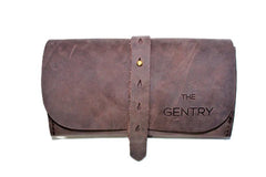 The Gentry | Roll Up Leather Organiser - With Pouch