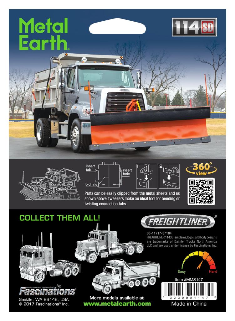 ME FREIGHTLINER 114SD SNOW PLOW