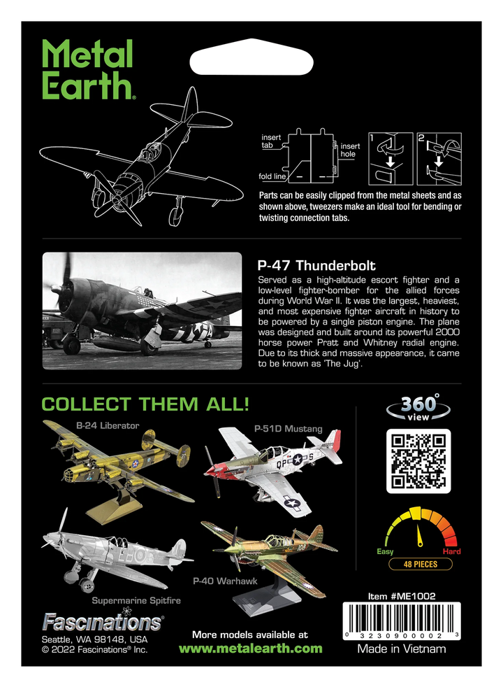 Metal Earth | P-47 Thunderbolt - Hobby & Collectables