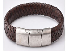 Armo | Flat Dark Brown Leather Bracelet