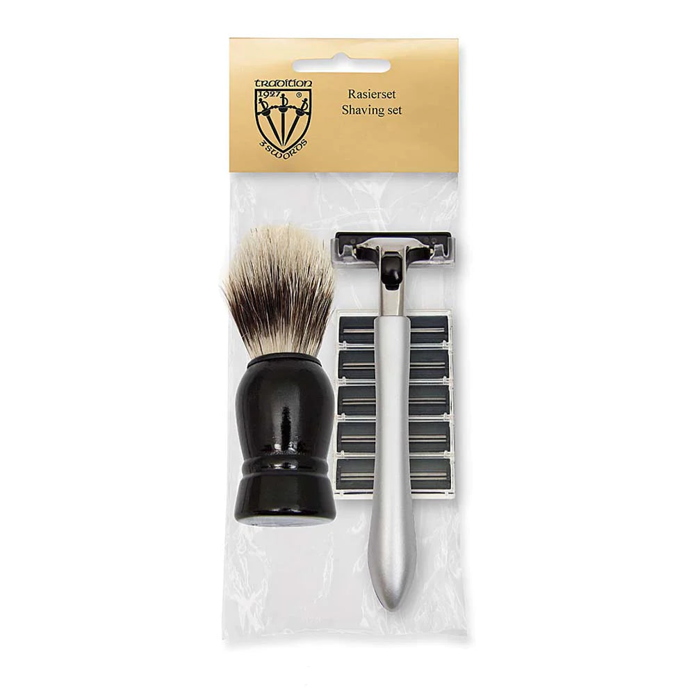 Kellermann shave Brush, Razor & blades set