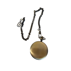 Pocket Watch with Chain - Antique Brass