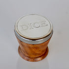Silver and Wood 5 Dice Shaker
