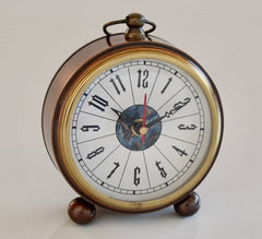 Black & Copper Table Clock