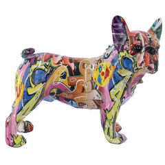 Disco Standing Bulldog Figurine