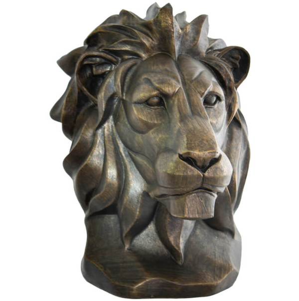 Antique Gold Lion Head