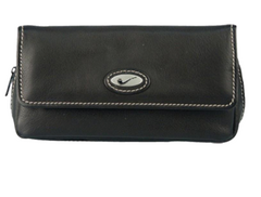 Tobacco Pouch - Leather Stitched with Emblem