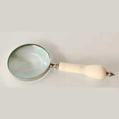 Silver Magnifying Glass - Mother Of Pearl Handle