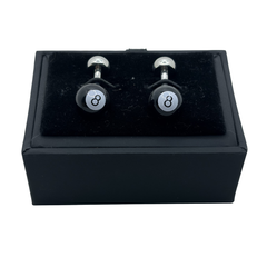 Cufflinks | Black 8 Ball