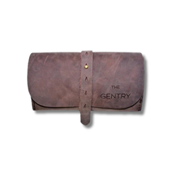The Gentry | Roll Up Leather Organiser - With Pouch