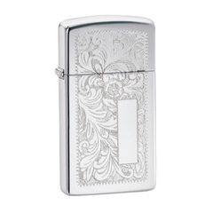 Zippo Lighter | Slim Chrome Venetian