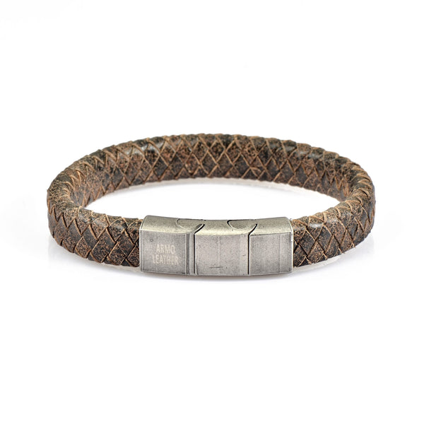 Armo Flat Braided Leather With Clasp