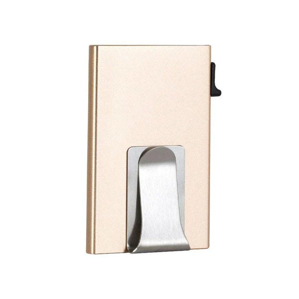 Eazicard | Rfid Cardholder with Clip - Gold - Wallets & Money Clips