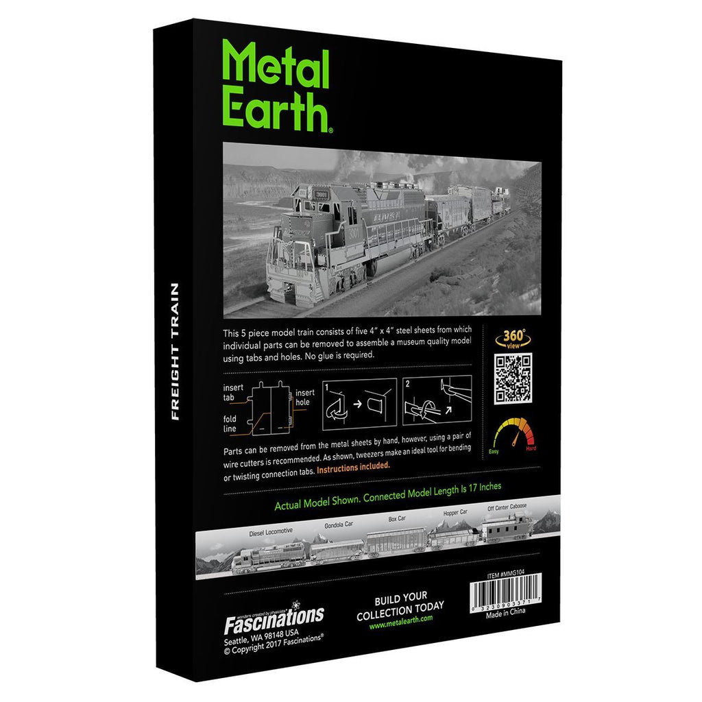 Metal Earth Gift Box Freight Train Set