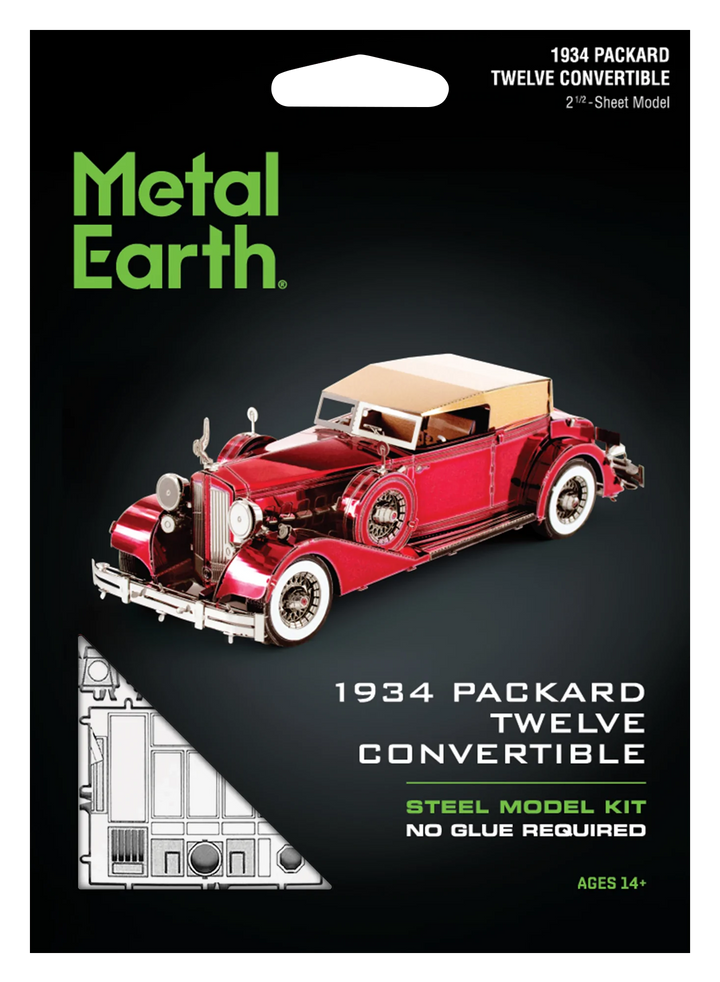 Metal Earth 1934 Packard Twelve Convertible - Hobby & Collectables
