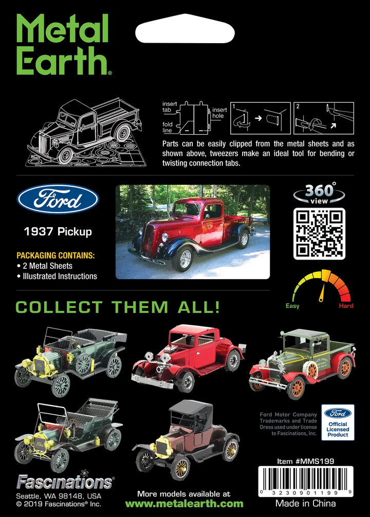 Metal Earth | 1937 Ford Pickup - Hobby & Collectables