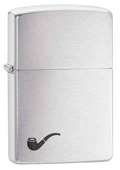 Zippo Lighter | Pipe Brushed Chrome