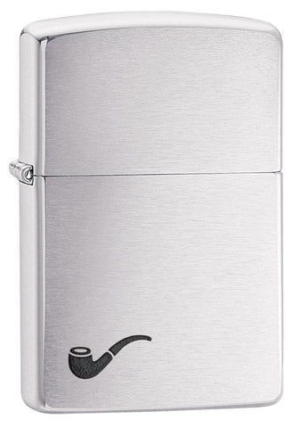Zippo Lighter | Pipe Brushed Chrome