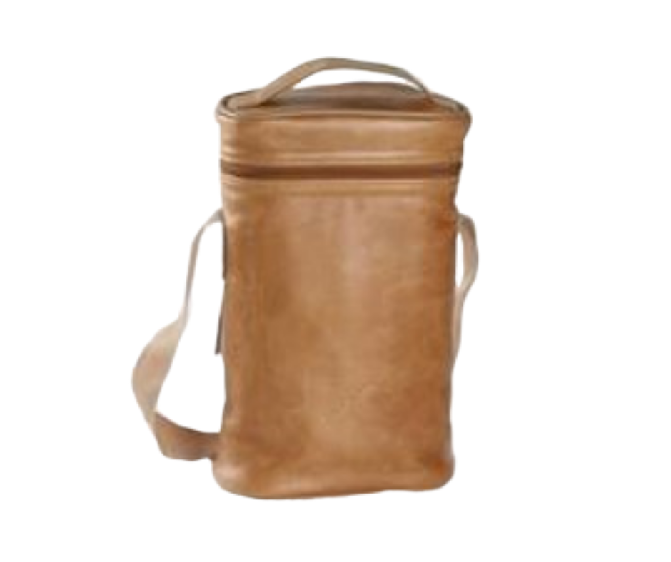 Thandana Wine Cooler double carry bag in leather