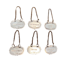Pewter Bottle Charms Set Of 6