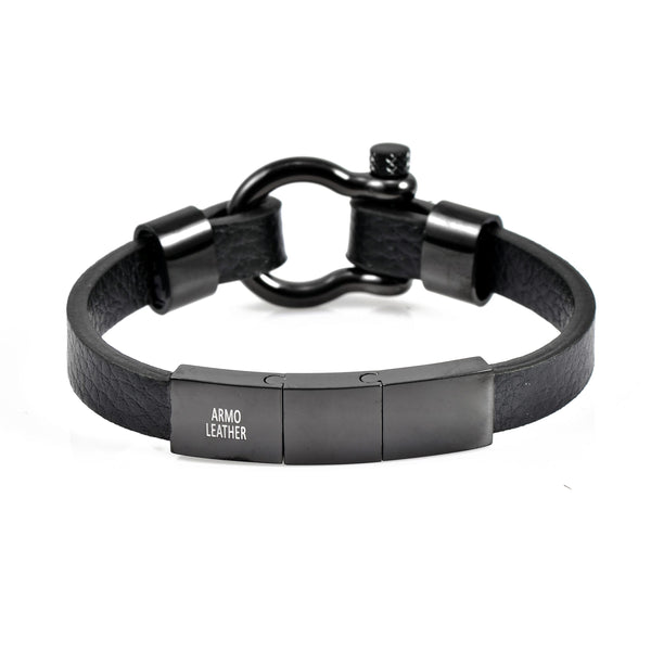 Armo | Black Square Shackle And Adjustable Clasp