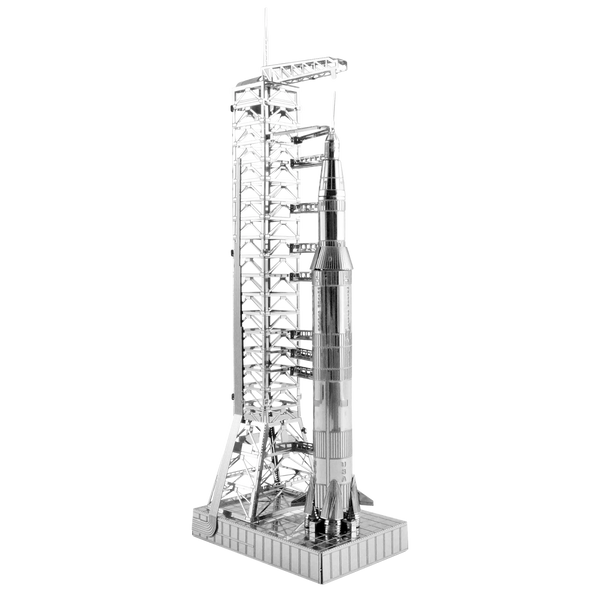 Me Apollo Saturn v with Gantry - Silver / N/a - Hobby & Collectables