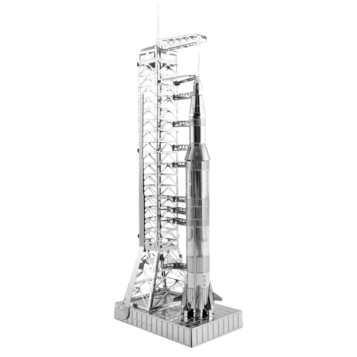 Me Apollo Saturn v with Gantry - Silver / N/a - Hobby & Collectables