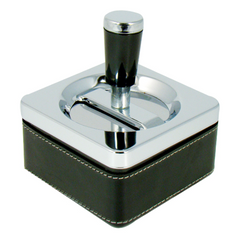 Spinning Ashtray - Black Square