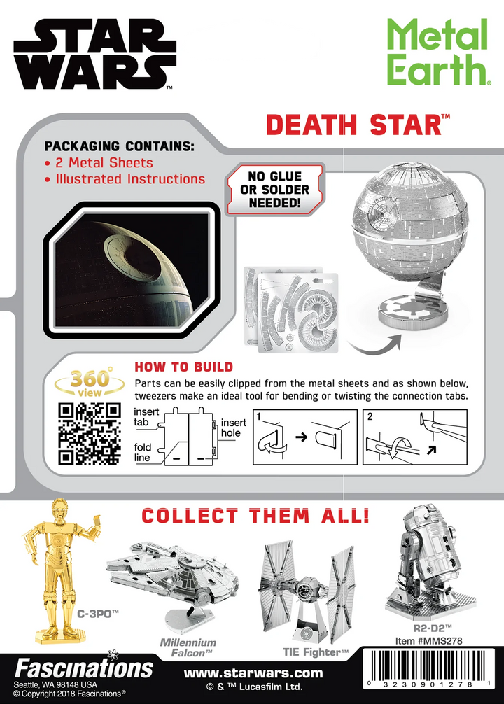 Metal Earth Star Wars Death Star - Hobby & Collectables