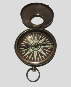 Brass Flip Lid Compass