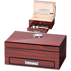 Angelo | Desktop Humidor with Ashtray, Cutter and Punch
