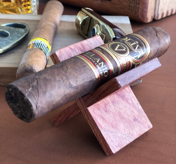 Wooden X-Shaped Cigar Rest